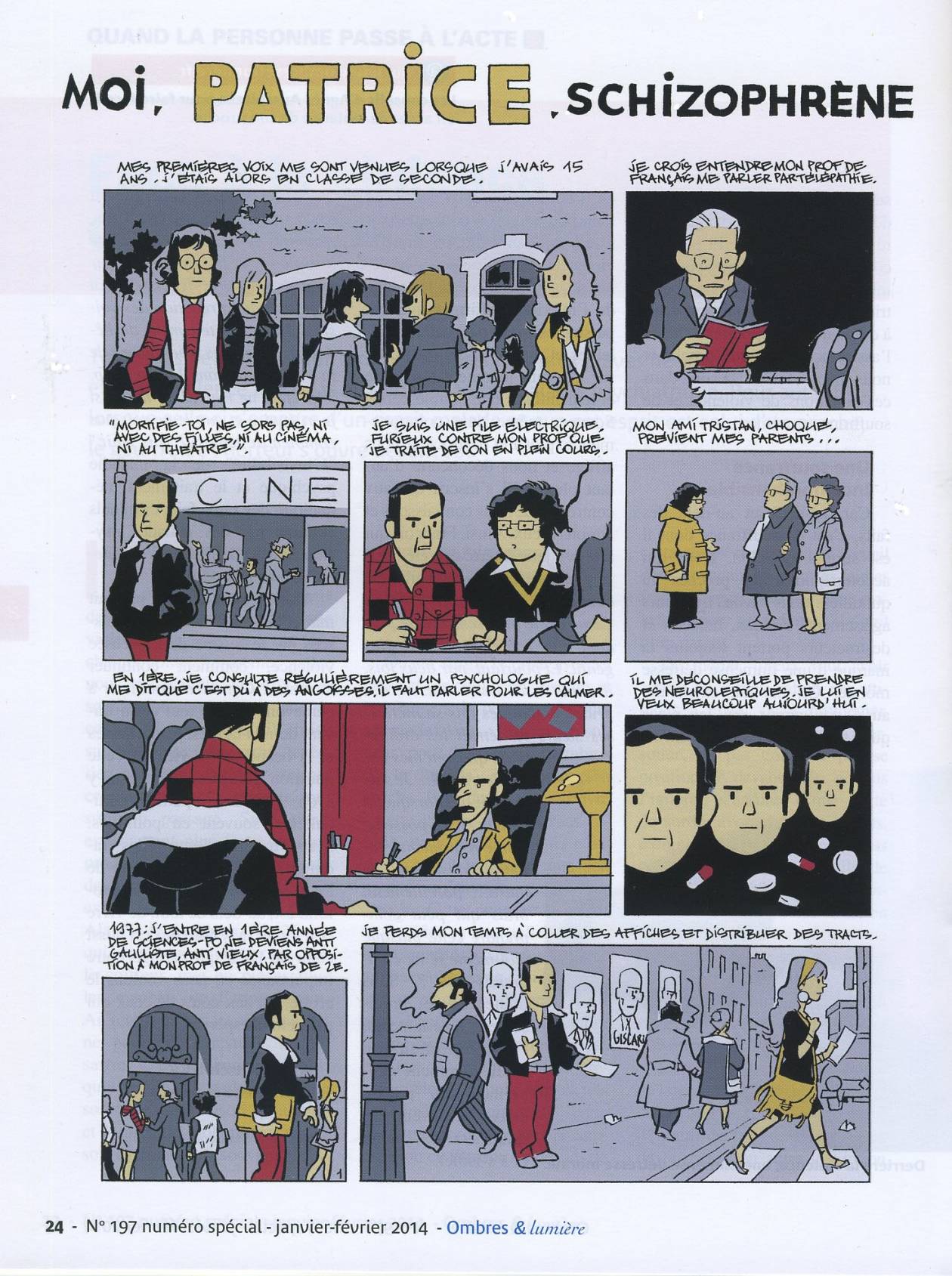 Patrice, schizophrène